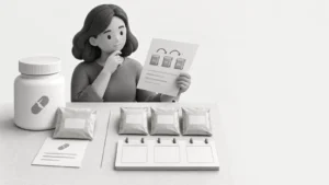 Nutraceutical payment review comparing a supplement purchase with recurring deliveries
