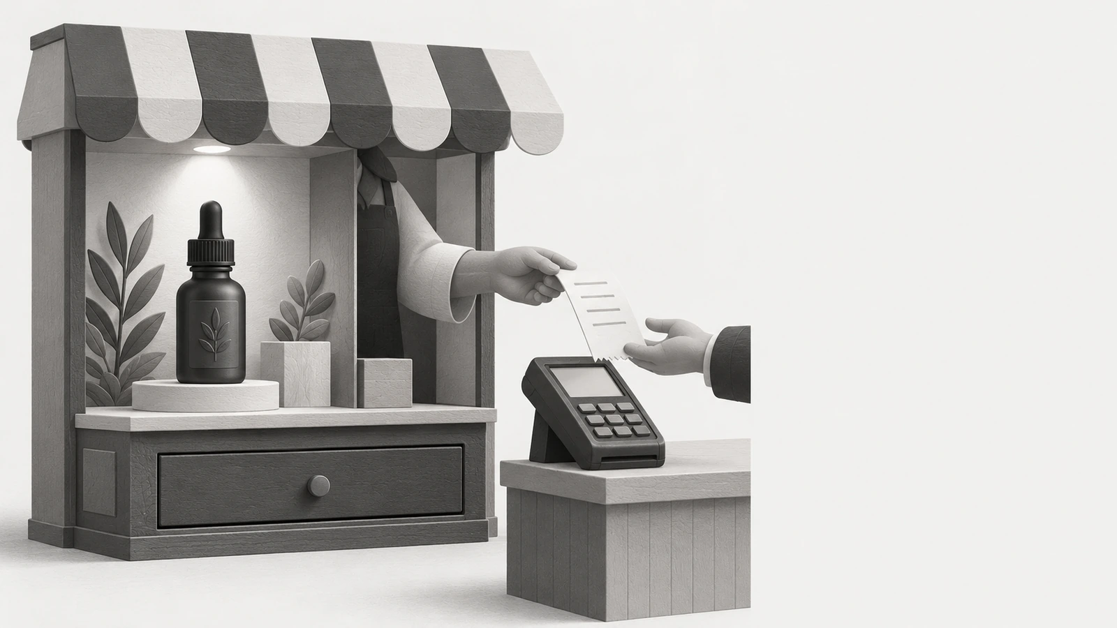 Shopify CBD payment storefront using a separate provider’s card terminal