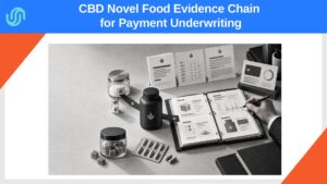 UK CBD novel food supplement traced through isolate batch records and regulatory evidence for payment underwriting.