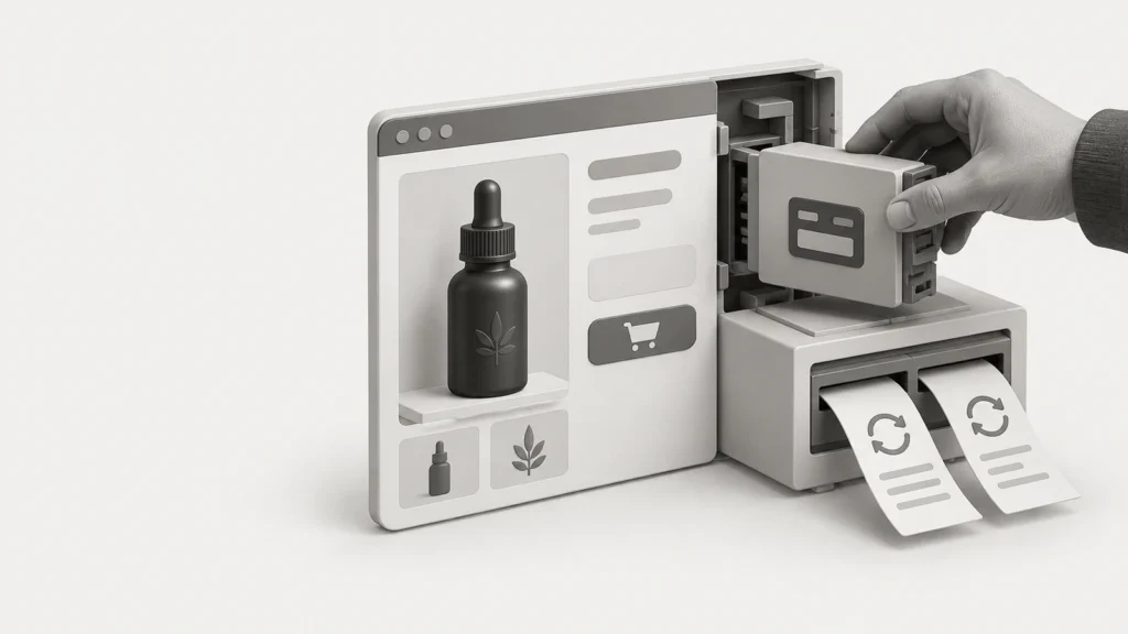 WooCommerce CBD payment checkout with a compatible extension and recurring-order slips